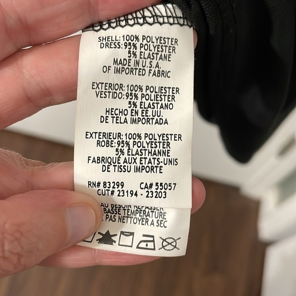 NWT Annalee + Hope Made in New York Black Midi Dress Beaded Neckline Size XS - Picture 9 of 10